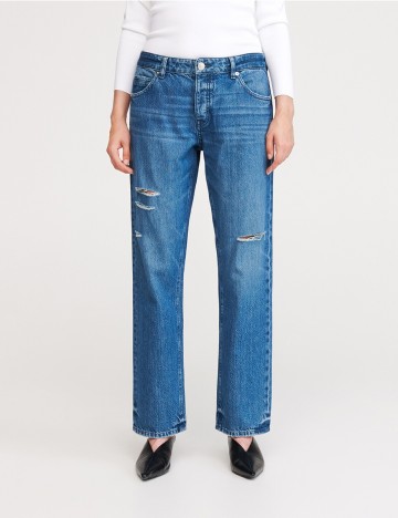 Blugi Reserved, albastru denim, 36