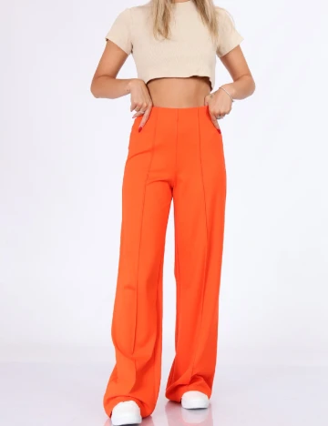 Pantaloni Only, portocaliu, S/32