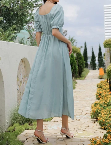 Rochie Medie SHEIN, turcoaz, S Albastru