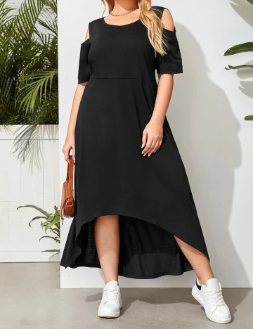 Rochie Medie SHEIN CURVE, negru, 1 XL