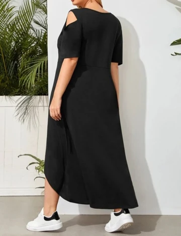 Rochie Medie SHEIN CURVE, negru, 1 XL