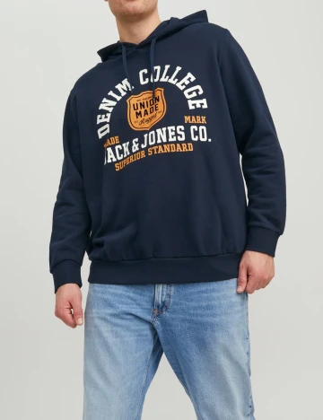 Hanorac Jack&Jones Plus Size Men, bleumarin