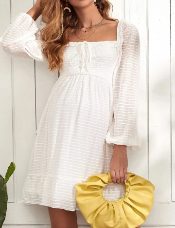 Rochie Scurta SHEIN, alb, XS