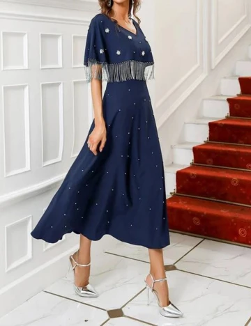 Rochie lunga SHEIN, bleumarin, S Albastru