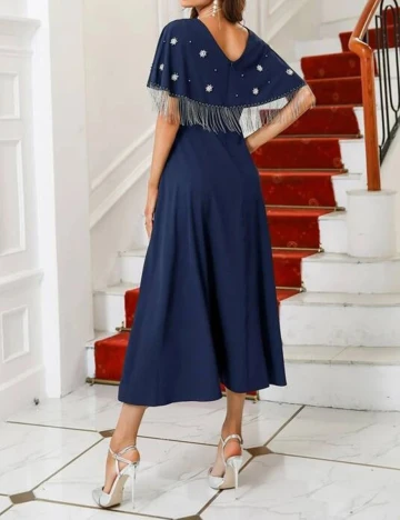 Rochie lunga SHEIN, bleumarin, S Albastru