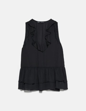 Camasa Zara, negru, L