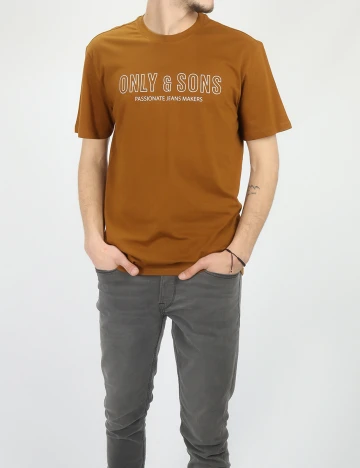 Tricou Only, maro, L