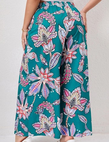 Pantaloni SHEIN CURVE, verde, 1 XL