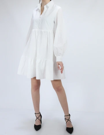 Rochie scurta SHEIN, alb, XS Alb