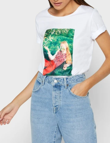 Tricou Mango, alb, S