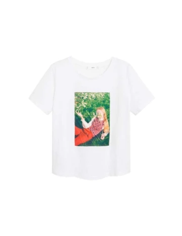 Tricou Mango, alb, S