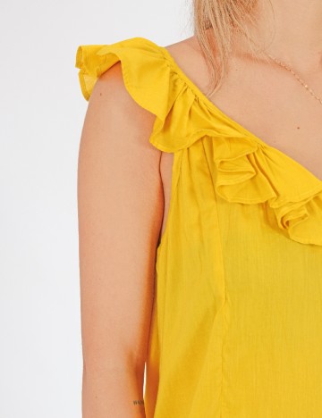 Rochie medie Jacqueline de Yong, galben, 38