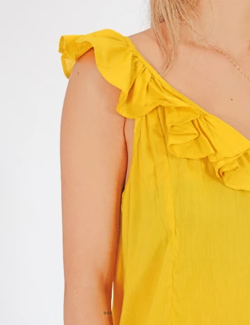 Rochie medie Jacqueline de Yong, galben, 38