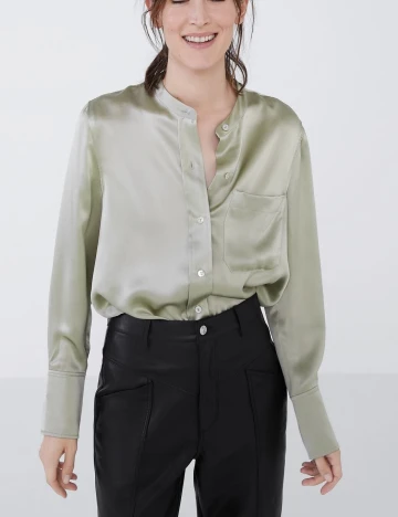 Camasa Zara, verde, L Verde