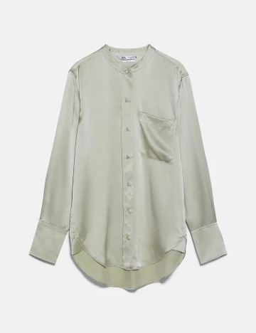 Camasa Zara, verde, L Verde