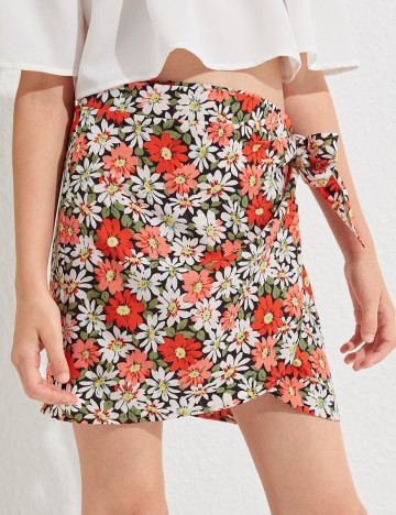 
						Fusta Shein Kids, floral, 9 ANI