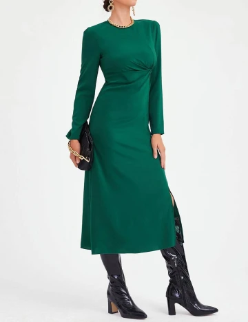 Rochie medie SHEIN, verde, XL