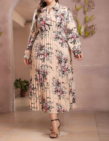 Rochie lunga SHEIN CURVE, floral, 4XL