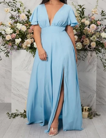 Rochie lunga SHEIN CURVE, bleu