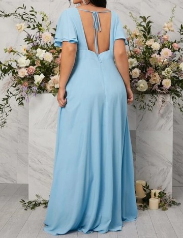 Rochie lunga SHEIN CURVE, bleu