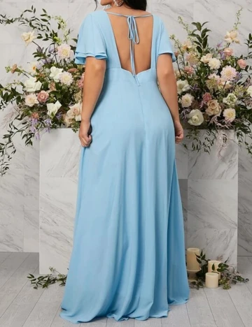 Rochie lunga SHEIN CURVE, bleu