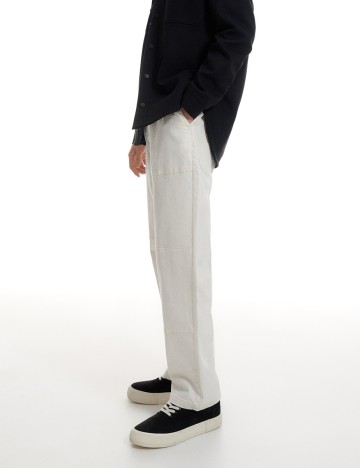 Pantaloni Reserved, alb, L