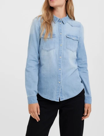 Camasa Vero Moda, bleu, M