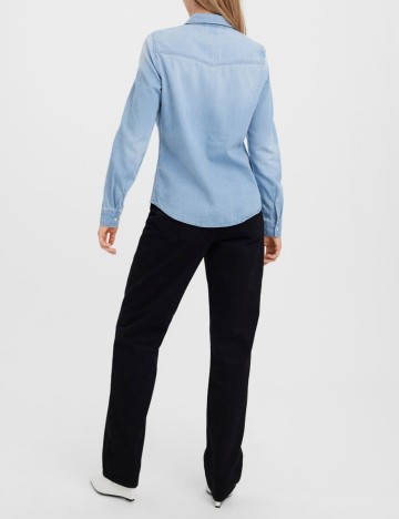 Camasa Vero Moda, bleu, M