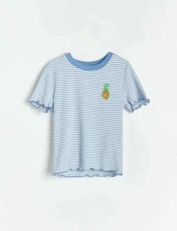 Tricou Reserved, albastru, L