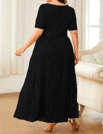Rochie lunga SHEIN CURVE, negru, 3XL