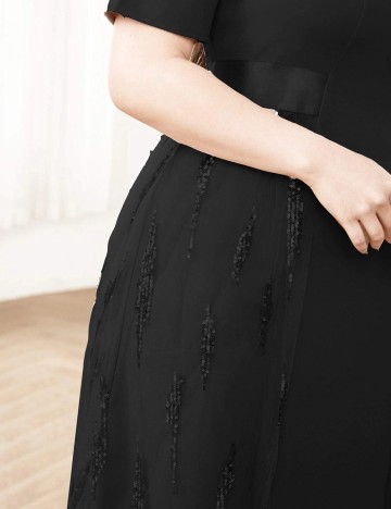 Rochie lunga SHEIN CURVE, negru, 3XL