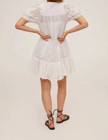 Rochie scurta Mango, alb, S