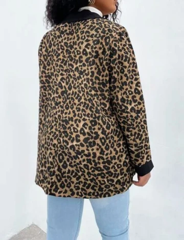 Sacou SHEIN CURVE, animal print, 3XL