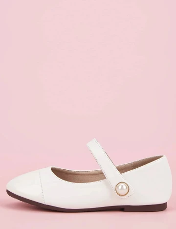 Balerini Shein Kids, alb, 32 Alb