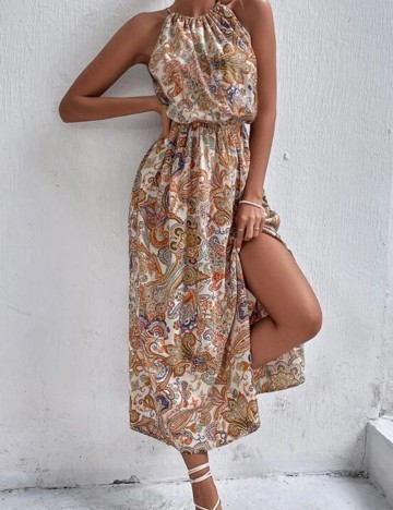 Rochie lunga SHEIN, floral, L