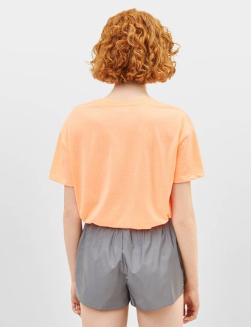 Tricou Bershka, portocaliu, XS