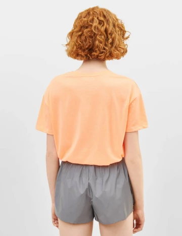 Tricou Bershka, portocaliu, XS