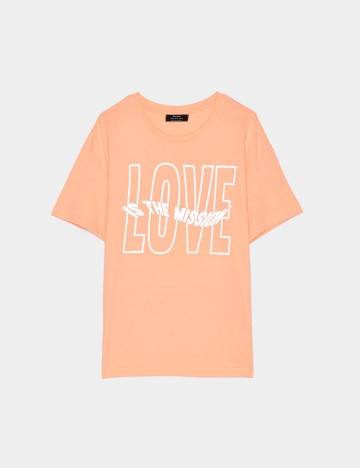 Tricou Bershka, portocaliu, XS