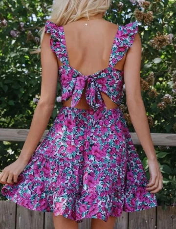 Rochie scurta SHEIN, floral Floral print
