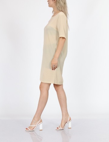 Rochie scurta Only, bej, 40