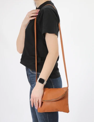 Geanta Pull&Bear, maro, ONE SIZE