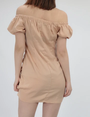 Rochie scurta SHEIN, maro deschis, L