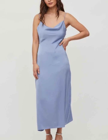 Rochie lunga Vila, albastru, 44
