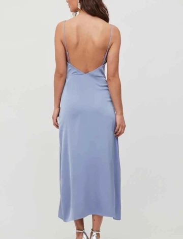 Rochie lunga Vila, albastru, 44
