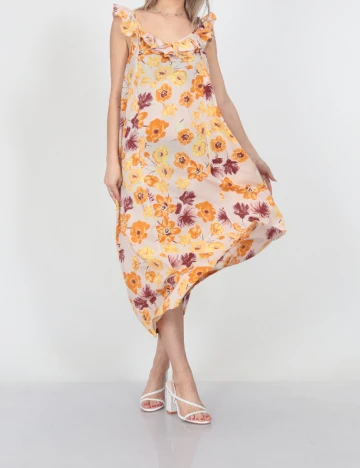 Rochie lunga Jacqueline de Yong, roz pudra