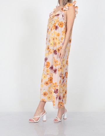Rochie lunga Jacqueline de Yong, roz pudra