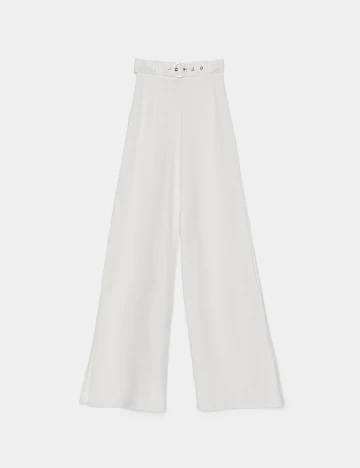 Pantaloni Bershka, alb, M Alb