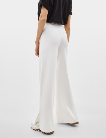 Pantaloni Bershka, alb, M