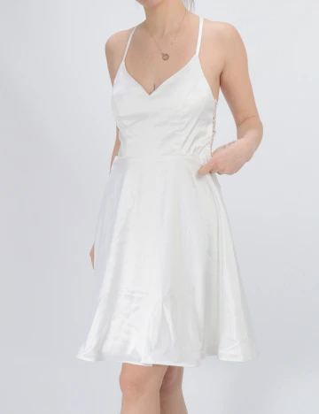 Rochie scurta Moments New York, alb, 36