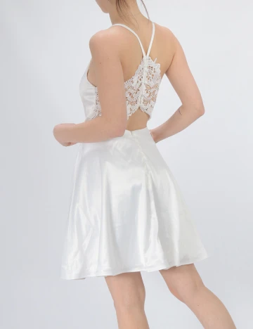 Rochie scurta Moments New York, alb, 36